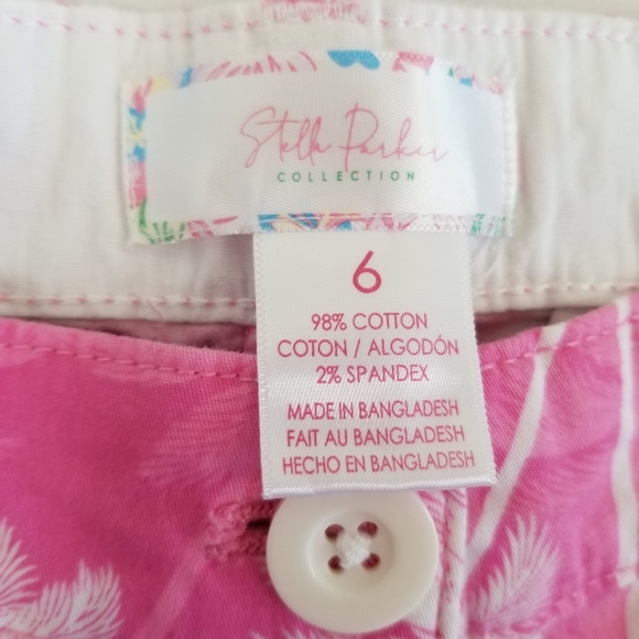 Stella Parker Palm Tree Shorts Size 6 NWT - Picture 3 of 4